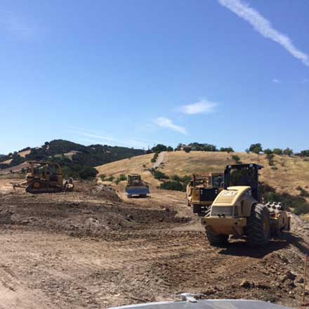 Pat Molnar General Engineering Creating a 2-1 Fill Slope San Luis Obispo County